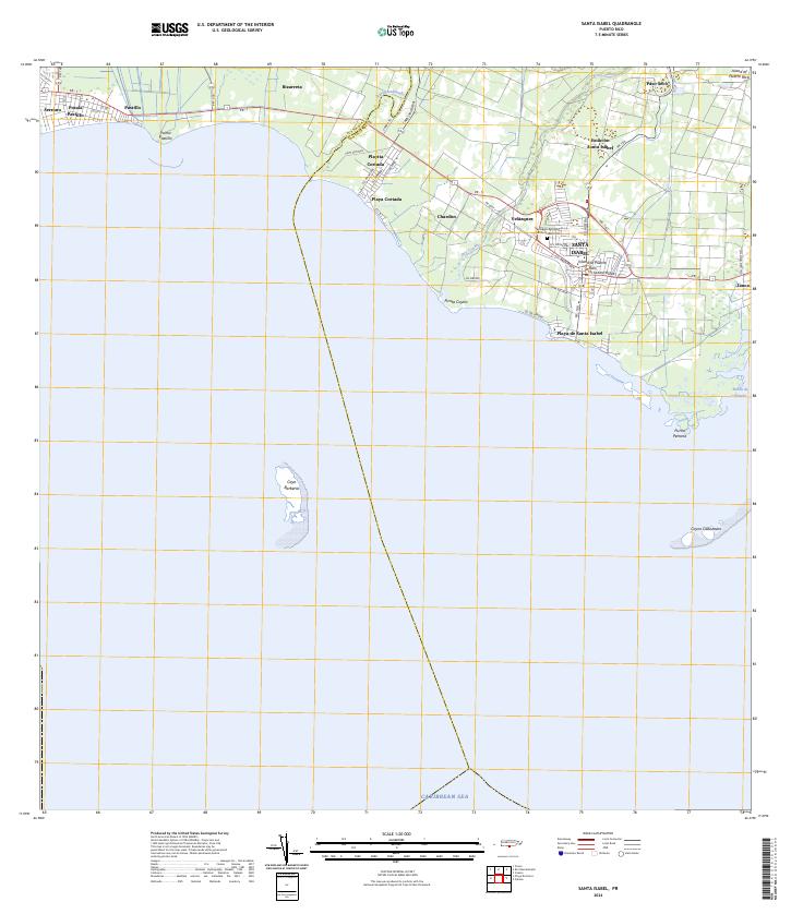 USGS Topographic Map – Santa Isabel