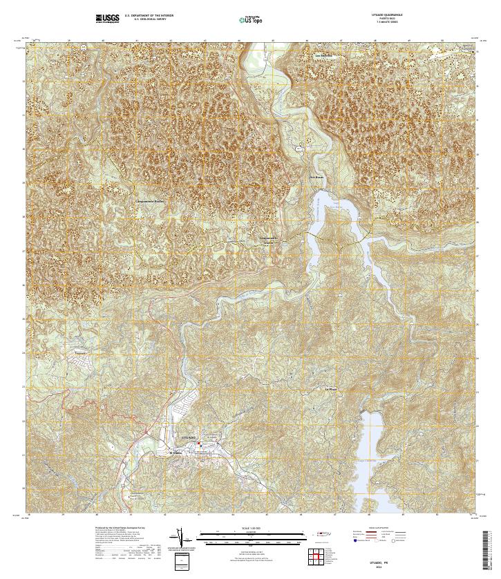 USGS Topographic Map – Utuado