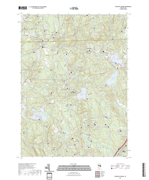 USGS Topographic Map – Coventry Center