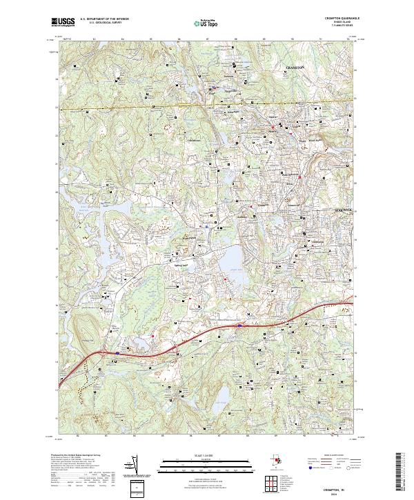 USGS Topographic Map – Crompton