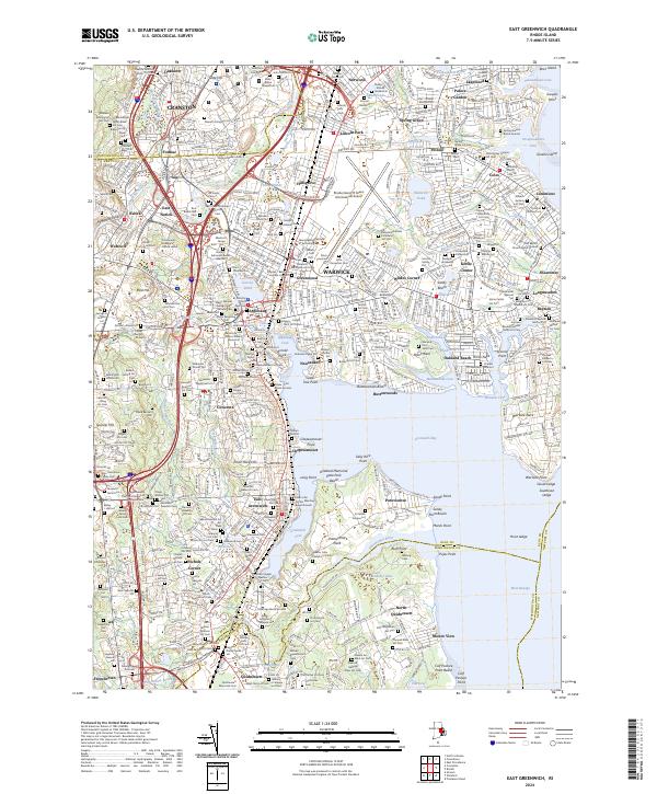 USGS Topographic Map – East Greenwich