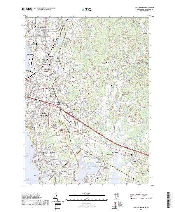 USGS Topographic Map – East Providence
