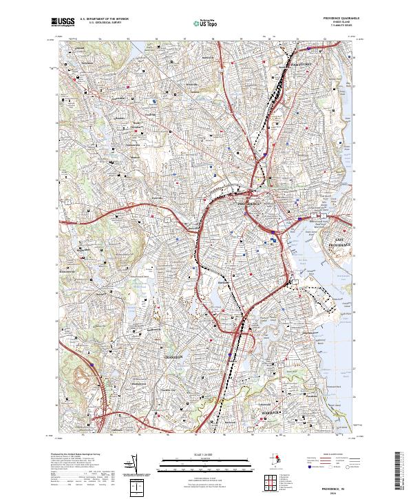 USGS Topographic Map – Providence