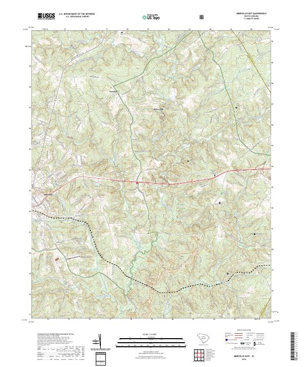 USGS Topographic Map – Abbeville East