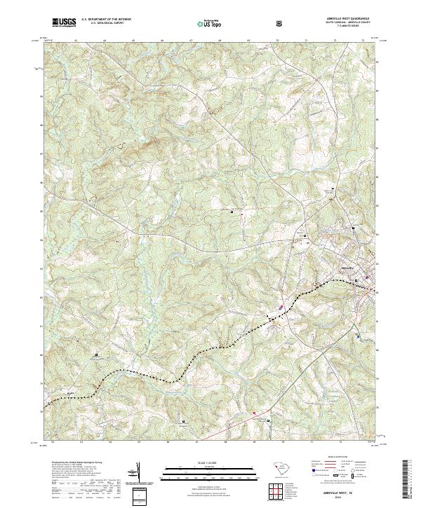 USGS Topographic Map – Abbeville West