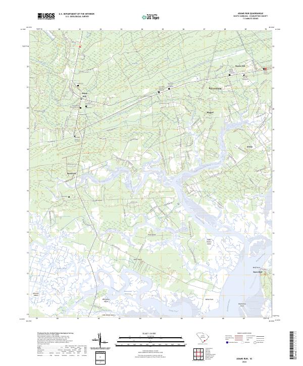 USGS Topographic Map – Adams Run