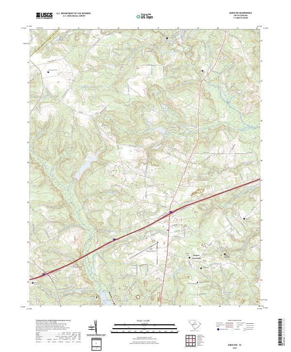 USGS Topographic Map – Aiken NW