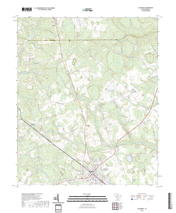 USGS Topographic Map – Allendale