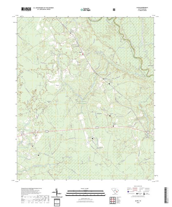 USGS Topographic Map – Alvin