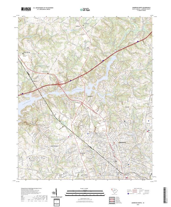 USGS Topographic Map – Anderson North