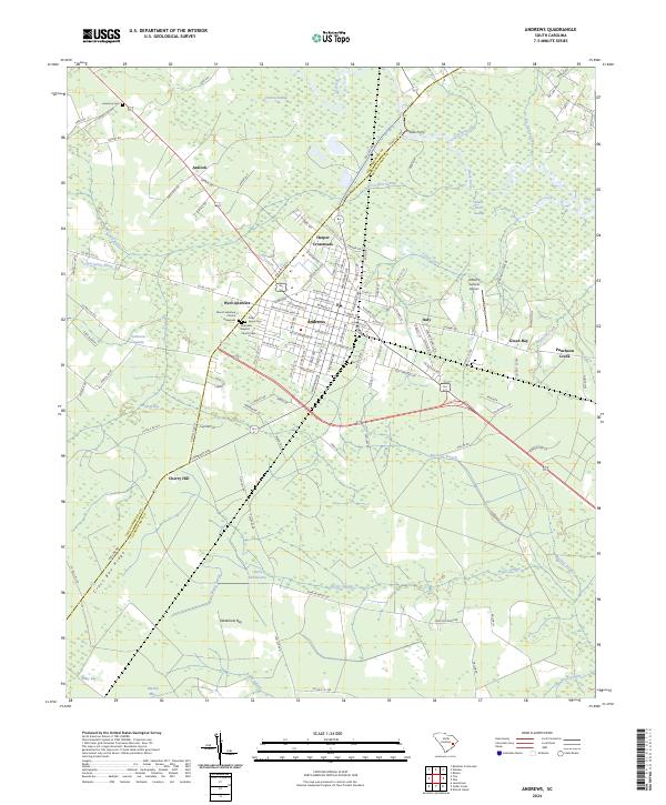 USGS Topographic Map – Andrews