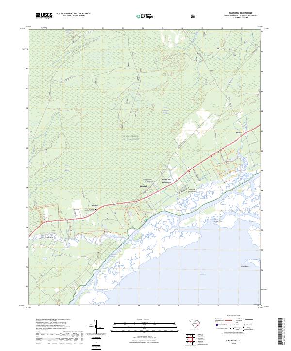 USGS Topographic Map – Awendaw