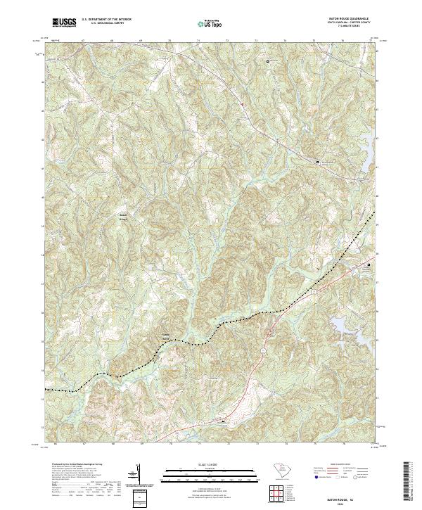 USGS Topographic Map – Baton Rouge