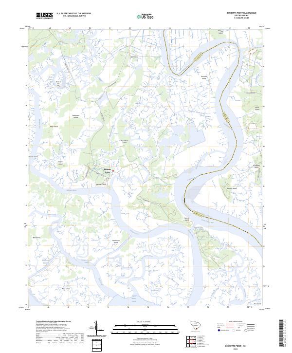 USGS Topographic Map – Bennetts Point
