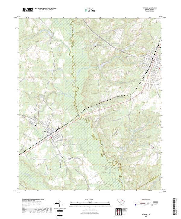USGS Topographic Map – Bethune