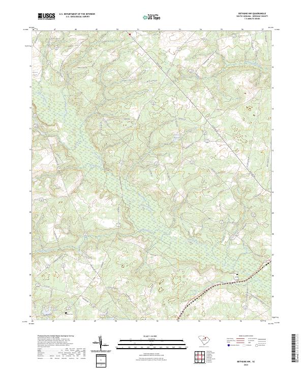 USGS Topographic Map – Bethune NW