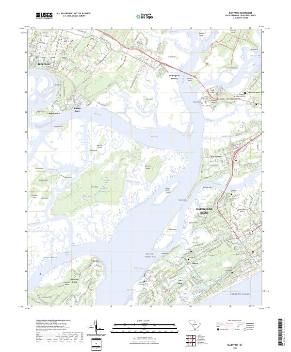 USGS Topographic Map – Bluffton