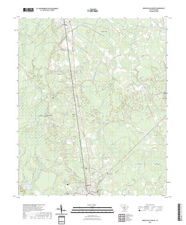 USGS Topographic Map – Branchville North