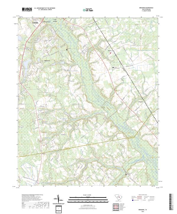 USGS Topographic Map – Brogdon