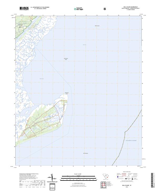 USGS Topographic Map – Bull Island