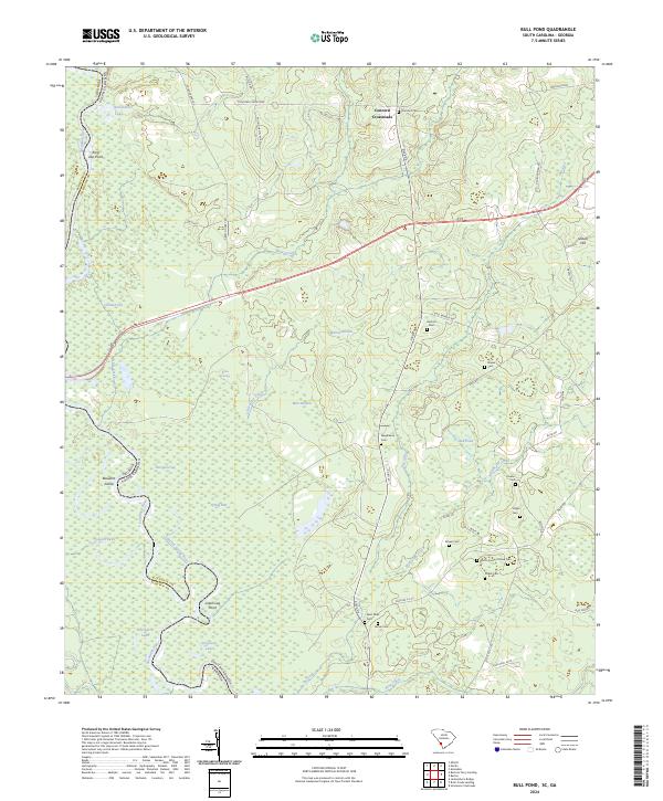 USGS Topographic Map – Bull Pond