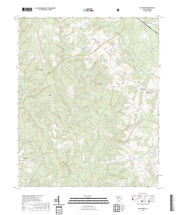 USGS Topographic Map – Bush River