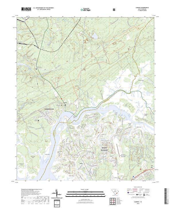 USGS Topographic Map – Cainhoy