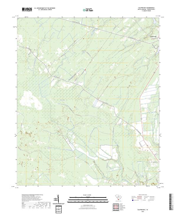 USGS Topographic Map – Calfpen Bay