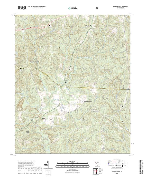 USGS Topographic Map – Calhoun Creek