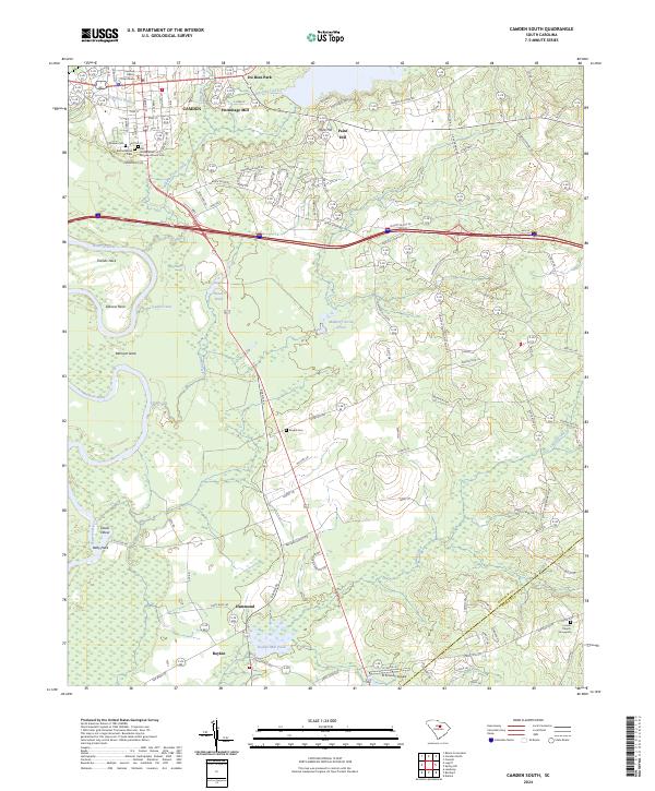 USGS Topographic Map – Camden South