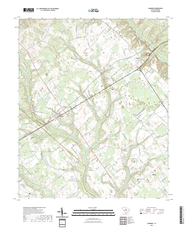USGS Topographic Map – Cameron