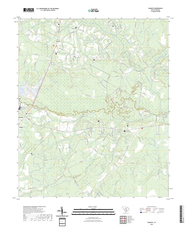 USGS Topographic Map – Canadys