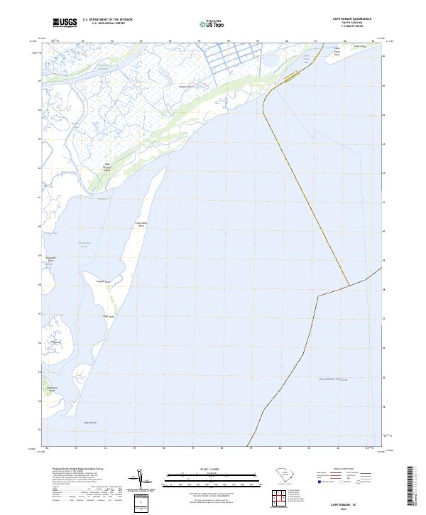 USGS Topographic Map – Cape Romain