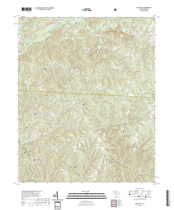 USGS Topographic Map – Carlisle SE