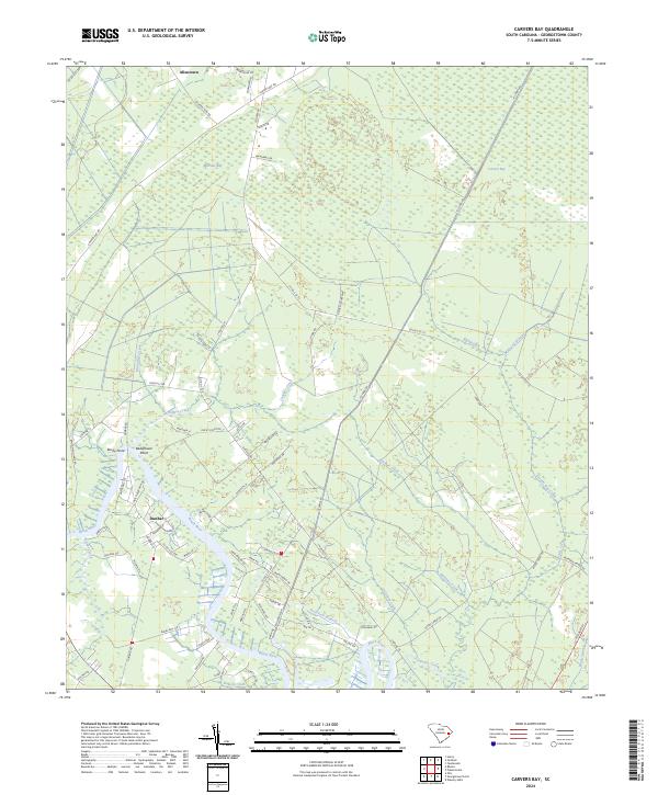 USGS Topographic Map – Carvers Bay