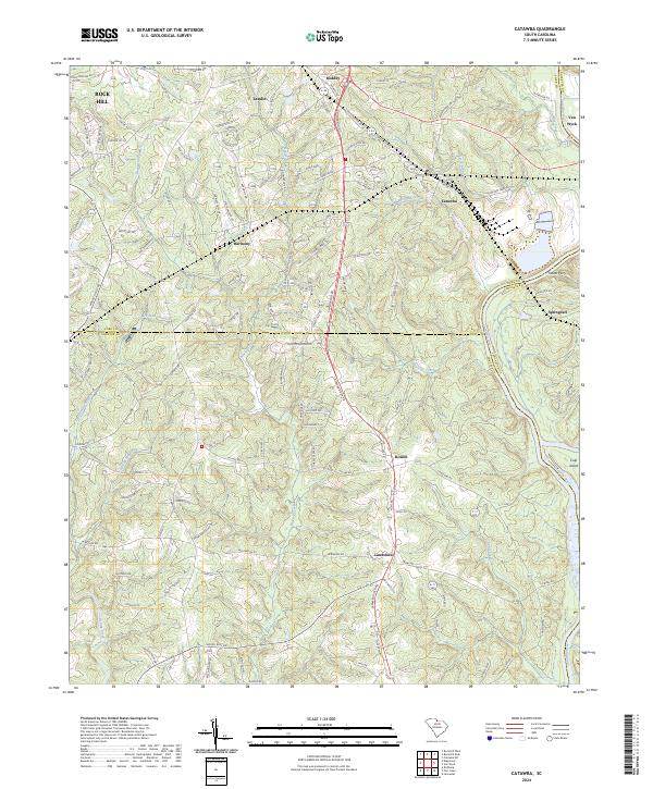 USGS Topographic Map – Catawba