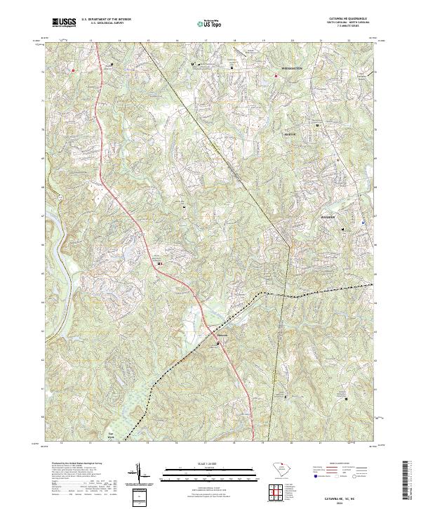 USGS Topographic Map – Catawba NE