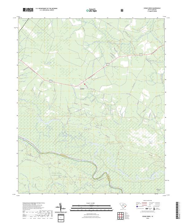 USGS Topographic Map – Cedar Creek