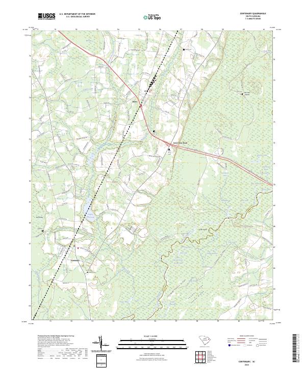 USGS Topographic Map – Centenary