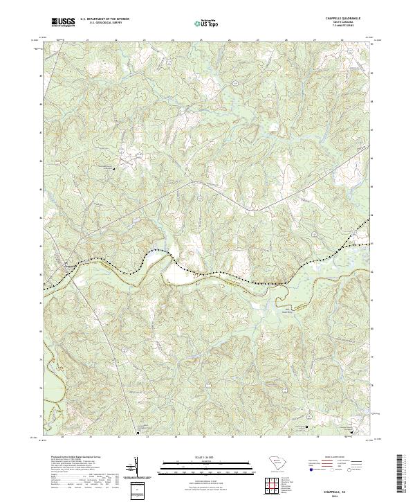 USGS Topographic Map – Chappells
