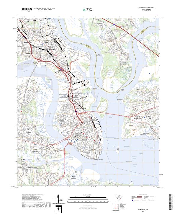 USGS Topographic Map – Charleston