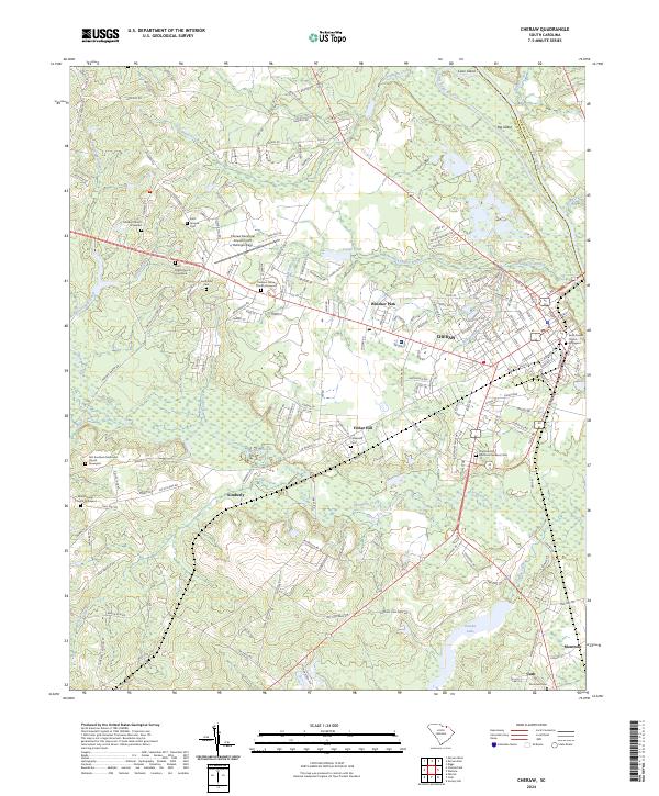USGS Topographic Map – Cheraw