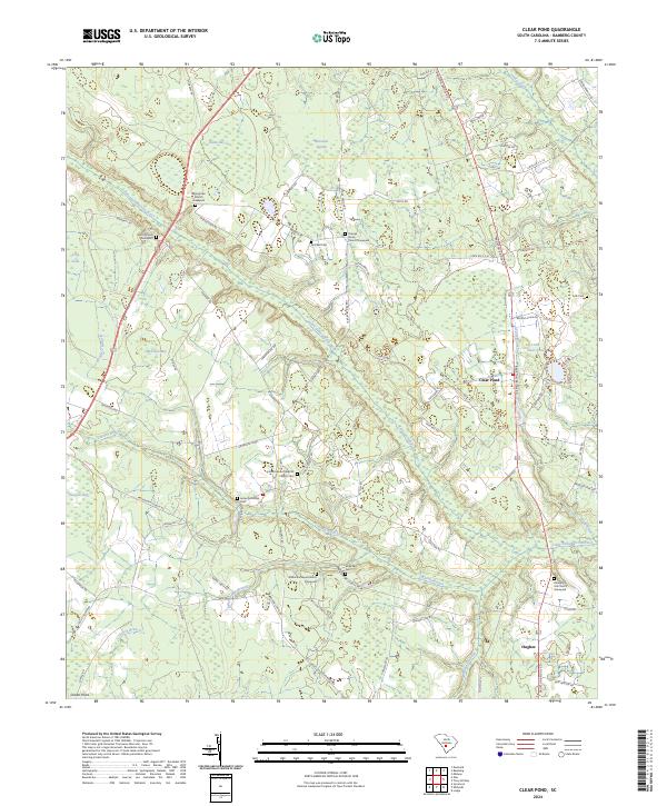 USGS Topographic Map – Clear Pond