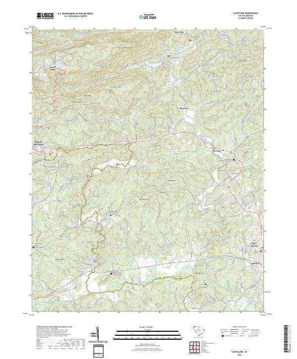 USGS Topographic Map – Cleveland