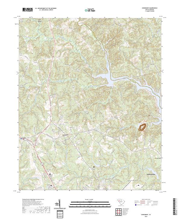 USGS Topographic Map – Cokesbury