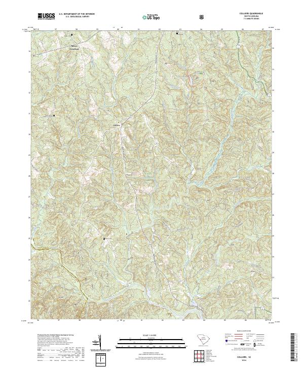 USGS Topographic Map – Colliers
