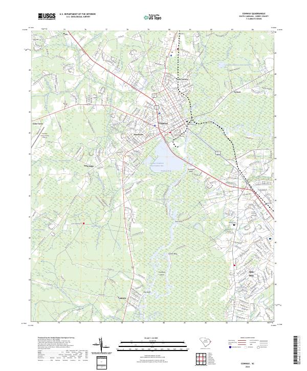 USGS Topographic Map – Conway
