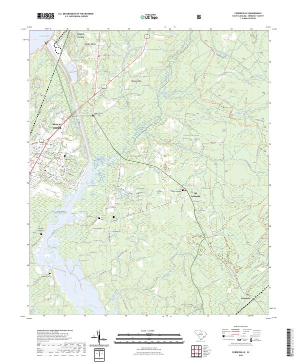 USGS Topographic Map – Cordesville
