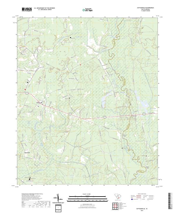 USGS Topographic Map – Cottageville