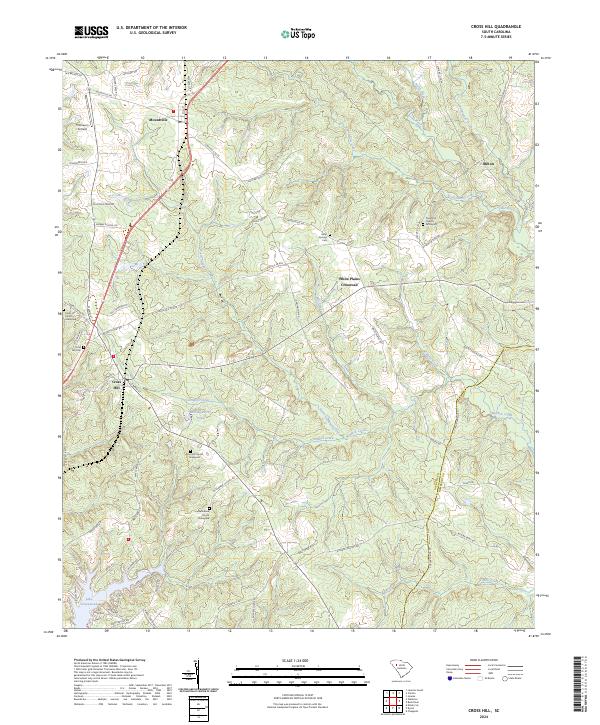 USGS Topographic Map – Cross Hill